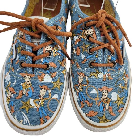 Vans Disney Pixar Toy Story Era Sheriff Woody 721278 Blue Womens 6.5 Mens 5‎ - Picture 3 of 12